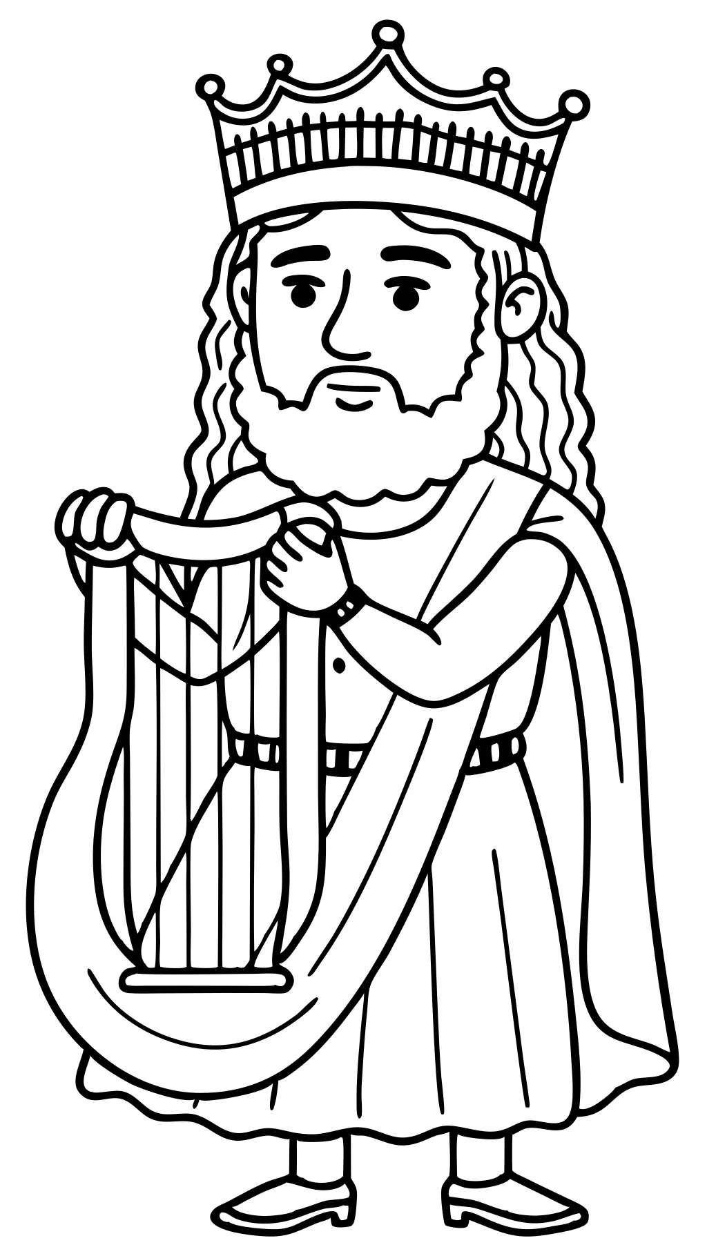 king david coloring pages